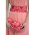 Embroidered dress "Romance" pink